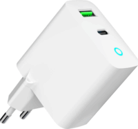 Gembird USB-A / USB-C Hálózati Töltő Adapter 20W - Fehér