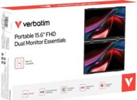 Verbatim 15,6" 32403 Essentials 16:9 FHD IPS Hordozható Dupla Monitor - Fekete