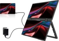 Verbatim 15,6" 32403 Essentials 16:9 FHD IPS Hordozható Dupla Monitor - Fekete