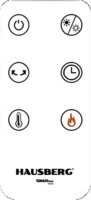 Hausberg HB-8219AB Szabadonálló Digitális Elektromos Kandalló 2000W
