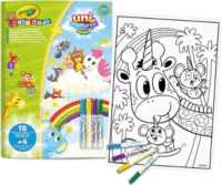 Crayola Mini Kids Maxi kifestő és filctoll készlet foglalkoztató - Állatkornis