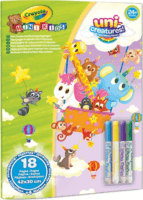 Crayola Mini Kids Maxi kifestő és filctoll készlet foglalkoztató - Állatkornis