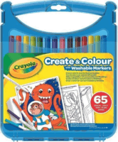 Crayola SuperTips 65 darabos kimosható filctoll és papír készlet