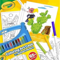 Crayola SuperTips 65 darabos kimosható filctoll és papír készlet