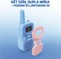 LAMAX TalkieKid Gyerek Walkie-Talkie 2km Hatótávval - Kék / Rózsaszín