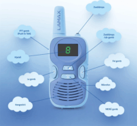 LAMAX TalkieKid Gyerek Walkie-Talkie 2km Hatótávval - Kék / Rózsaszín