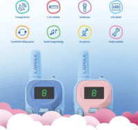 LAMAX TalkieKid Gyerek Walkie-Talkie 2km Hatótávval - Kék / Rózsaszín