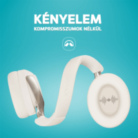 LAMAX HighComfort2 ANC Bluetooth Fejhallgató Headset - Fehér