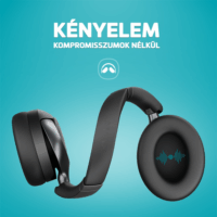 LAMAX HighComfort2 ANC Bluetooth Fejhallgató Headset - Fekete