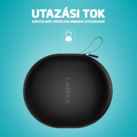 LAMAX HighComfort2 ANC Bluetooth Fejhallgató Headset - Fekete
