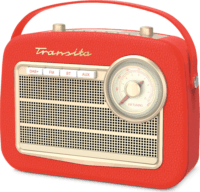 Technisat Transita 130 Hordozható FM / DAB Retro Táskarádió - Piros