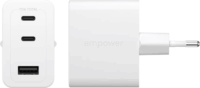 PanzerGlass Empower 2x USB-C 1x USB-A Gyorstöltő 70W - Fehér