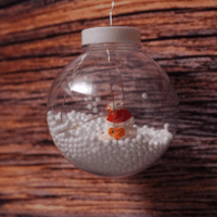 Family Decor 58917 LED Fényfüggöny hógömb mikulással karácsonyi dekoráció