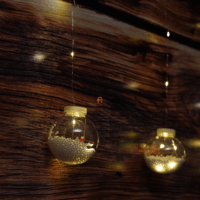 Family Decor 58917 LED Fényfüggöny hógömb mikulással karácsonyi dekoráció