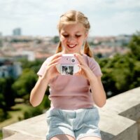 LAMAX InstaKid2 Play Hőpapíros Gyerek Fényképezőgép 48MP / FullHD - Rózsaszín