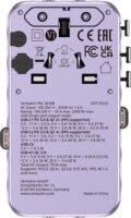 Verbatim 30186 Charge n Travel Univerzális Utazó Adapter 70W 2xUSB-C kábellel - Lila