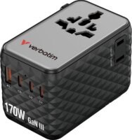 Verbatim 30190 Charge n Travel Univerzális Utazó Adapter 170W - Fekete