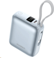 Choetech B832 Mini PowerBank kábellel USB-C 10000 mAh 35W - Kék
