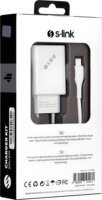 S-Link SL-EC40L USB-A / Lightning Hálózati Töltő Adapter 12W - Fehér