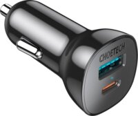 Choetech TC0005 USB-C (PD) + USB-A 3.0 Autós gyorstöltő 38W - Fekete