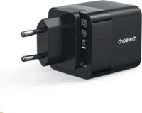 Choetech PD6091 USB-A / USB-C Hálózati Töltő Adapter 65W USB-C kábellel - Fekete