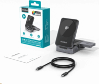 Choetech T637-F 3in1 Qi2 Telefon/Okosóra/Fülhallgató Wireless töltő 10W - Fekete