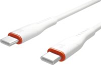 S-Link SL-X280E USB-C apa - USB-C apa Adat és töltőkábel 1m - Fehér