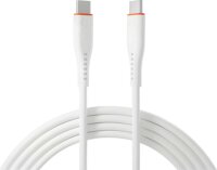 S-Link SL-X280E USB-C apa - USB-C apa Adat és töltőkábel 1m - Fehér