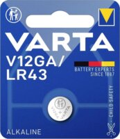 Varta V12GA LR43 Alkáli Gombelem 1,5V (1 db / csomag)