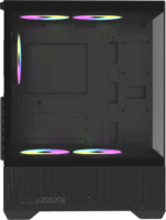 RAIDMAX i802ABS Midi Torony Számítógépház + 5db 120mm RGB ventilátor - fekete