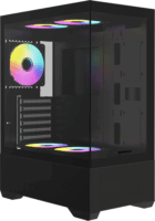 RAIDMAX i802ABS Midi Torony Számítógépház + 5db 120mm RGB ventilátor - fekete