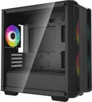 DeepCool CC360 ARGB V2 Mini Torony Számítógépház + 3db 120mm ventilátor - Fekete