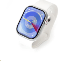 Platinet PSMART29W Unisex Okosóra + szilikon szíj + tok 47mm - Ezüst/Fehér