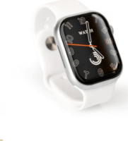 Platinet PSMART29W Unisex Okosóra + szilikon szíj + tok 47mm - Ezüst/Fehér