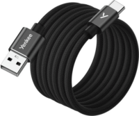 Yenkee YCU MAGNETIC 04 USB‑A Apa - USB‑C Apa 2.0 Adat És Töltőkábel 18 Watt 1,5m - Fekete