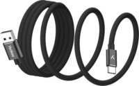 Yenkee YCU MAGNETIC 04 USB‑A Apa - USB‑C Apa 2.0 Adat És Töltőkábel 18 Watt 1,5m - Fekete