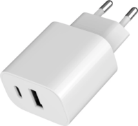 Gembird TA-UC-2AC12-01 USB-A / USB-C Hálózati Töltő Adapter 12W - Fehér