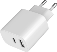 Gembird TA-UC-2AC12-01 USB-A / USB-C Hálózati Töltő Adapter 12W - Fehér