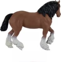 Mojo Clydesdale ló figura 14,4 cm - Barna