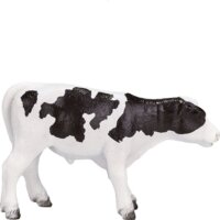 Mojo Farmland kézzel festett álló Holstein borjú figura 7cm
