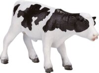 Mojo Farmland kézzel festett álló Holstein borjú figura 7cm
