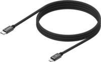 Yenkee YCU MAGNETIC 01 2.0  USB‑C Apa - Lightning Apa Adat És Töltőkábel 1,5 m - Fekete