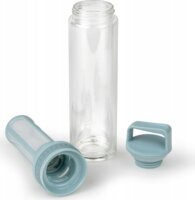 Leopold Vienna LV117020 Duplafalú Üveg Ivópalack 400ml - Átlátszó / Menta