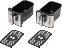 Somogyi HGAF29 AirFryer Forrólevegős Sütő 2x 4,5L 2000 Watt - Fekete / Ezüst