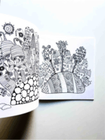 Cute houses antistressz színező 20 x 20 cm