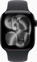 Apple Watch S11 42mm GPS Okosóra M/L Fekete sportszíjjal - Fekete