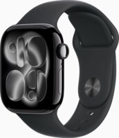 Apple Watch S11 42mm GPS Okosóra M/L Fekete sportszíjjal - Fekete
