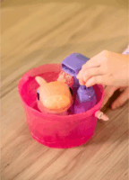 Animagic Let's Glo Capybara Világító vízipajtás fürdőjáték szett