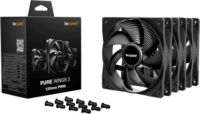 Be Quiet! PURE WINGS 3 120mm PWM Rendszerhűtő ventilátor 3db - Fekete