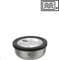 Gefu 12771 Rozsdamentes acél ételtároló edény 0,5L - Ezüst/Fekete